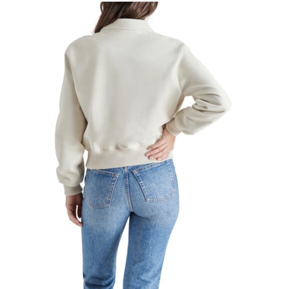 Steve Madden Anouk Jacket in Silver Birch Medium New Womens Faux Suede Coat - Picture 15 of 16